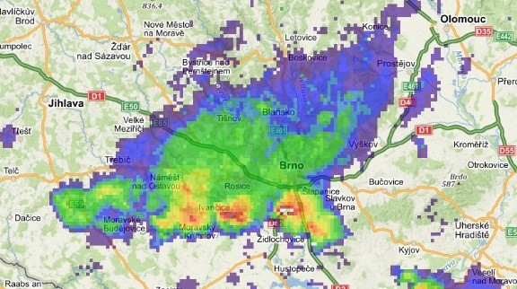 Interpretace radarových snímků – proč neprší, když mi radar ukazuje srážky, a naopak